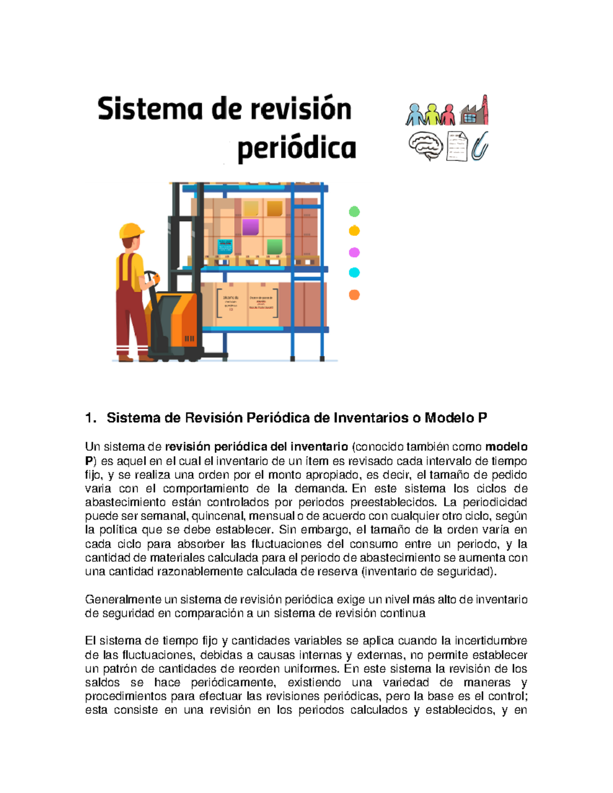Revisión Periódica y Flexibilidad